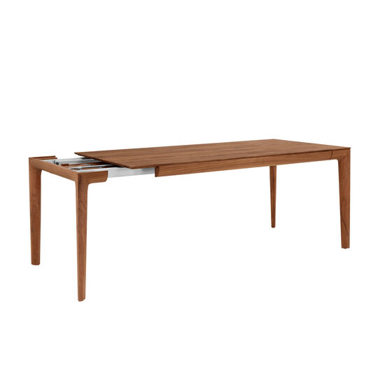 Tavo Massivholztisch Nussbaum, ausziehbar