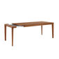 Tavo Massivholztisch Nussbaum, ausziehbar