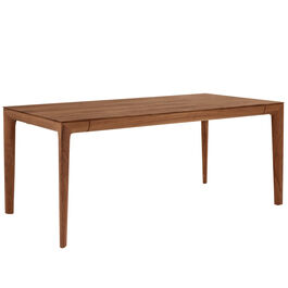 Tavo Massivholztisch Nussbaum, ausziehbar