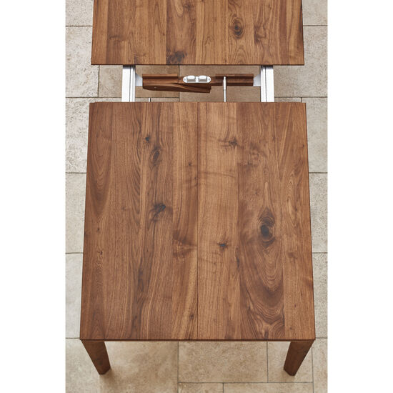 Tavo Massivholztisch Nussbaum, ausziehbar