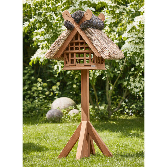 Vogelhaus Reet Teak