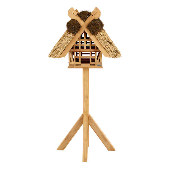 Vogelhaus Reet Teak