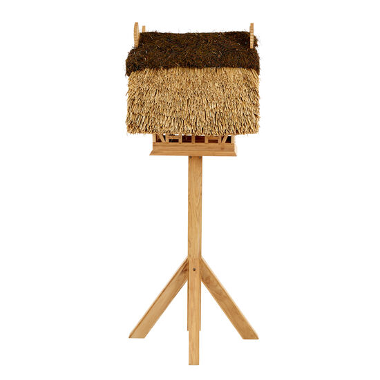 Vogelhaus Reet Teak