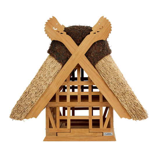 Vogelhaus Reet Teak