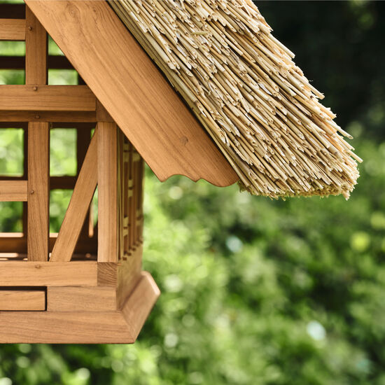 Vogelhaus Reet Teak