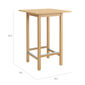 Bartisch 80 x 80 Teak