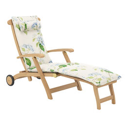 Auflage Royal Princess Deck Chair verlängert Dessin "Hortensia Blau"