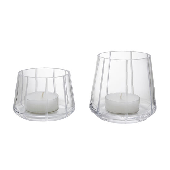 Windlichter-Set aus Kristallglas (2er-Set)