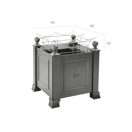 Grenoble Edelstahlaufsatz 65 x 65