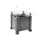 Grenoble Edelstahlaufsatz 65 x 65