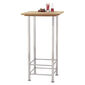 Ovation Stehtisch 56 x 56 Edelstahl, Teak