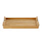 Teak Tablett für Butler's Tray Edelstahl