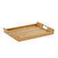 Teak Tablett für Butler's Tray Edelstahl