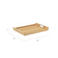 Teak Tablett für Butler's Tray Edelstahl