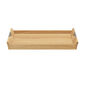 Teak Tablett für Butler's Tray Edelstahl
