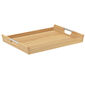 Teak Tablett für Butler's Tray Edelstahl