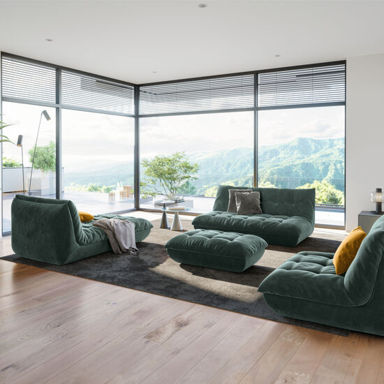 Sandvig Hocker Aquamarin