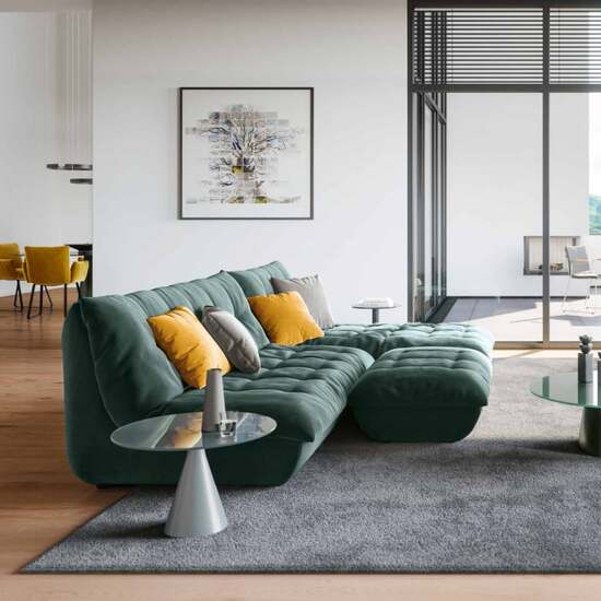 Sandvig Hocker Aquamarin