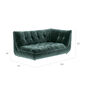 Sandvig Sofa 180 Armlehne links Aquamarin