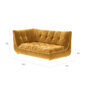 Sandvig Sofa 180 Armlehne rechts Bernstein