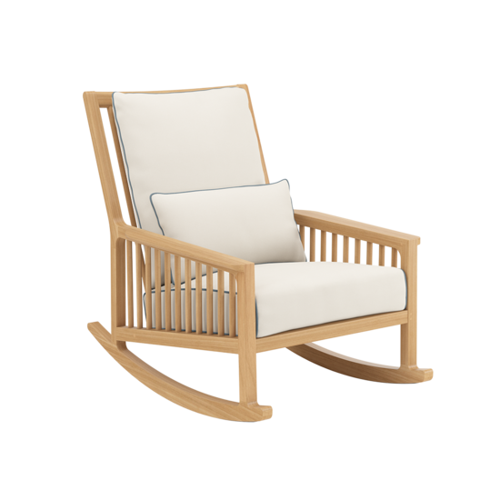 Newhaven Schaukelstuhl Set Linum/Indigo