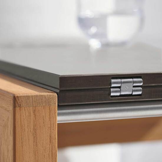 Barmöbel-Bartisch-Tisch-Barstühle--Kunstharz-Teakholz-klappbar-Ambiente