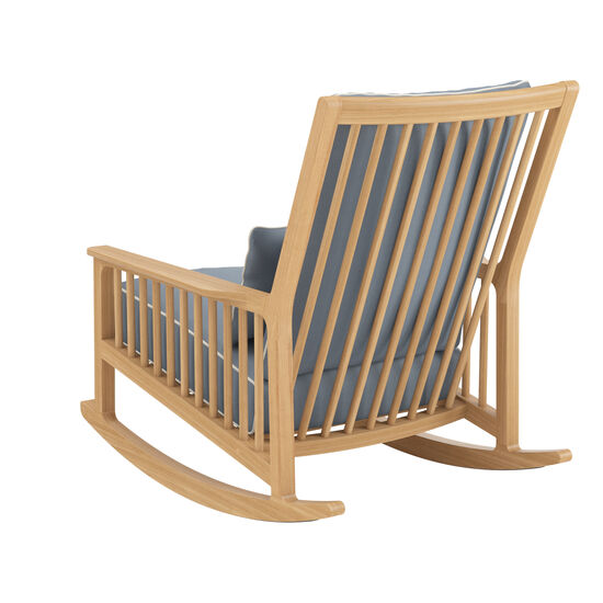 Newhaven Schaukelstuhl inkl. Auflagen Dessin "Indigo/Keder Linum"