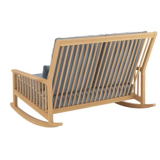 Newhaven Schaukelbank inkl. Auflagen Dessin "Indigo/Keder Linum"