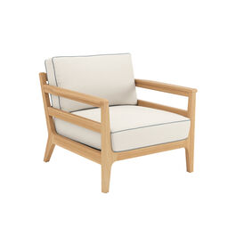 Newhaven Sessel inkl. Auflagen Dessin "Linum/Keder Indigo"