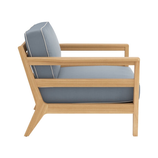 Newhaven Sessel inkl. Auflagen Dessin "Indigo/Keder Linum"