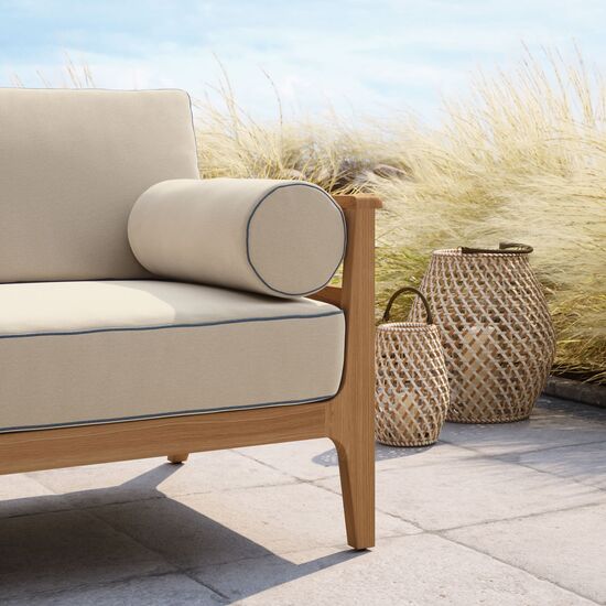 Newhaven Sofa inkl. Auflagen Dessin "Linum/Keder Indigo"