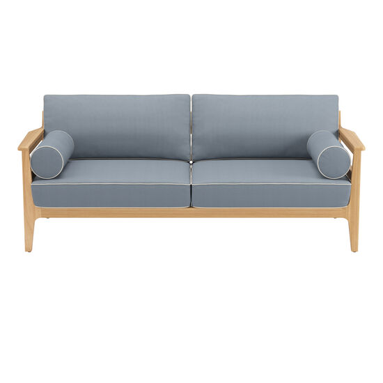Newhaven Sofa inkl. Auflagen Dessin "Indigo/Keder Linum"
