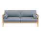 Newhaven Sofa inkl. Auflagen Dessin "Indigo/Keder Linum"