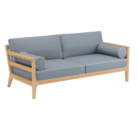 Newhaven Sofa inkl. Auflagen Dessin "Indigo/Keder Linum"