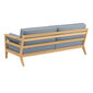 Newhaven Sofa inkl. Auflagen Dessin "Indigo/Keder Linum"