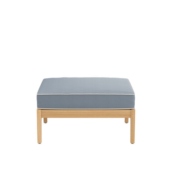 Newhaven Hocker inkl. Auflage Dessin "Indigo/Keder Linum"