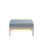 Newhaven Hocker inkl. Auflage Dessin "Indigo/Keder Linum"