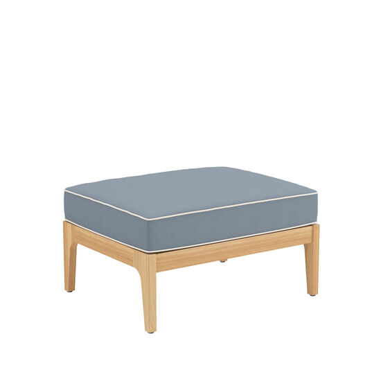 Newhaven Hocker inkl. Auflage Dessin "Indigo/Keder Linum"