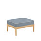 Newhaven Hocker inkl. Auflage Dessin "Indigo/Keder Linum"