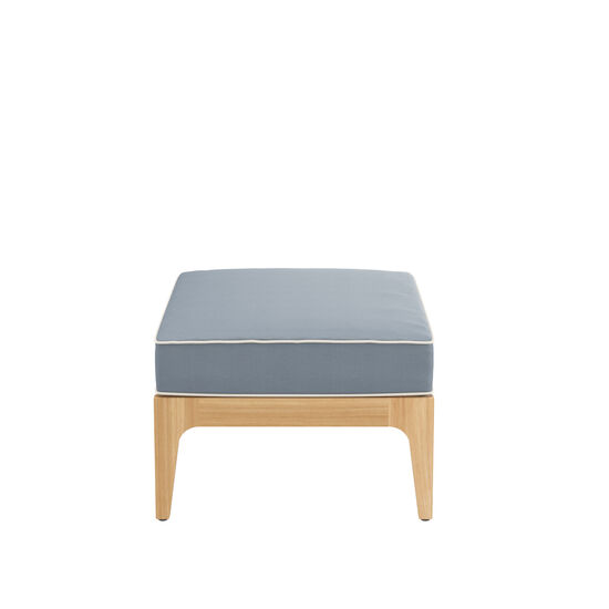 Newhaven Hocker inkl. Auflage Dessin "Indigo/Keder Linum"
