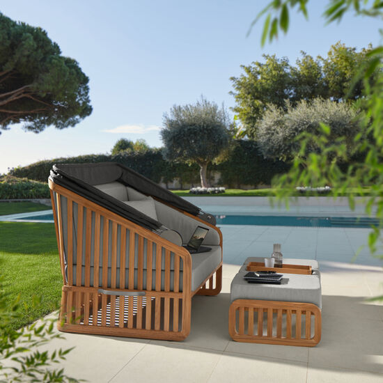 Newcastle Set Grand inkl. Auflagen Dessin "Moon"