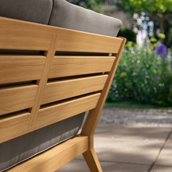 Valencia Lounge Chaiselongue rechts inkl. Auflagen Dessin "Stone/Keder Taupe"