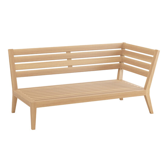 Valencia Lounge Chaiselongue links inkl. Auflagen Dessin "Mineral/Keder Taupe"