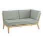 Valencia Lounge Chaiselongue links inkl. Auflagen Dessin "Mineral/Keder Taupe"