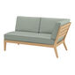 Valencia Lounge Chaiselongue links inkl. Auflagen Dessin "Mineral/Keder Taupe"