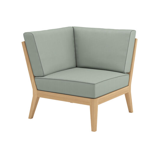 Valencia Lounge Eckelement inkl. Auflagen Dessin "Mineral/Keder Taupe"