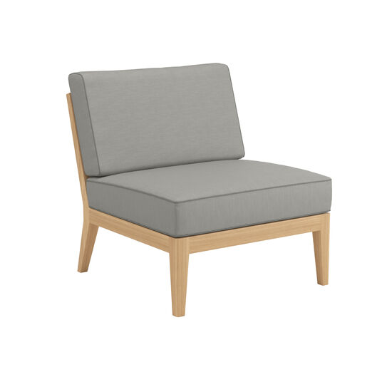 Valencia Lounge Element Mitte inkl. Auflage Dessin "Stone/Keder Taupe"