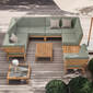 Valencia Lounge Element Mitte inkl. Auflage Dessin "Mineral/Keder Taupe"