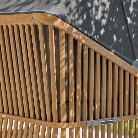 Gartenmöbel-Auflagen-Strandkörbe-Rückenkissen-Loungemöbel-Teakholz-Gewebe-Leinen-Edelstahl