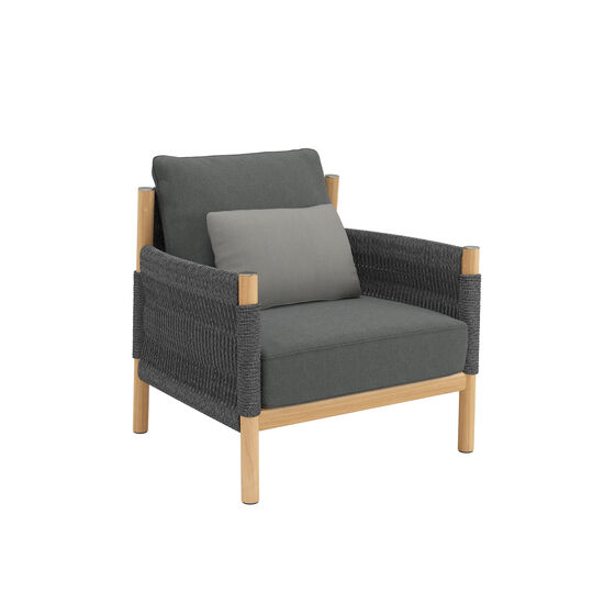 Cavo Set Lounge Sessel und Sofa Anthrazit, Couchtisch 160 x 80